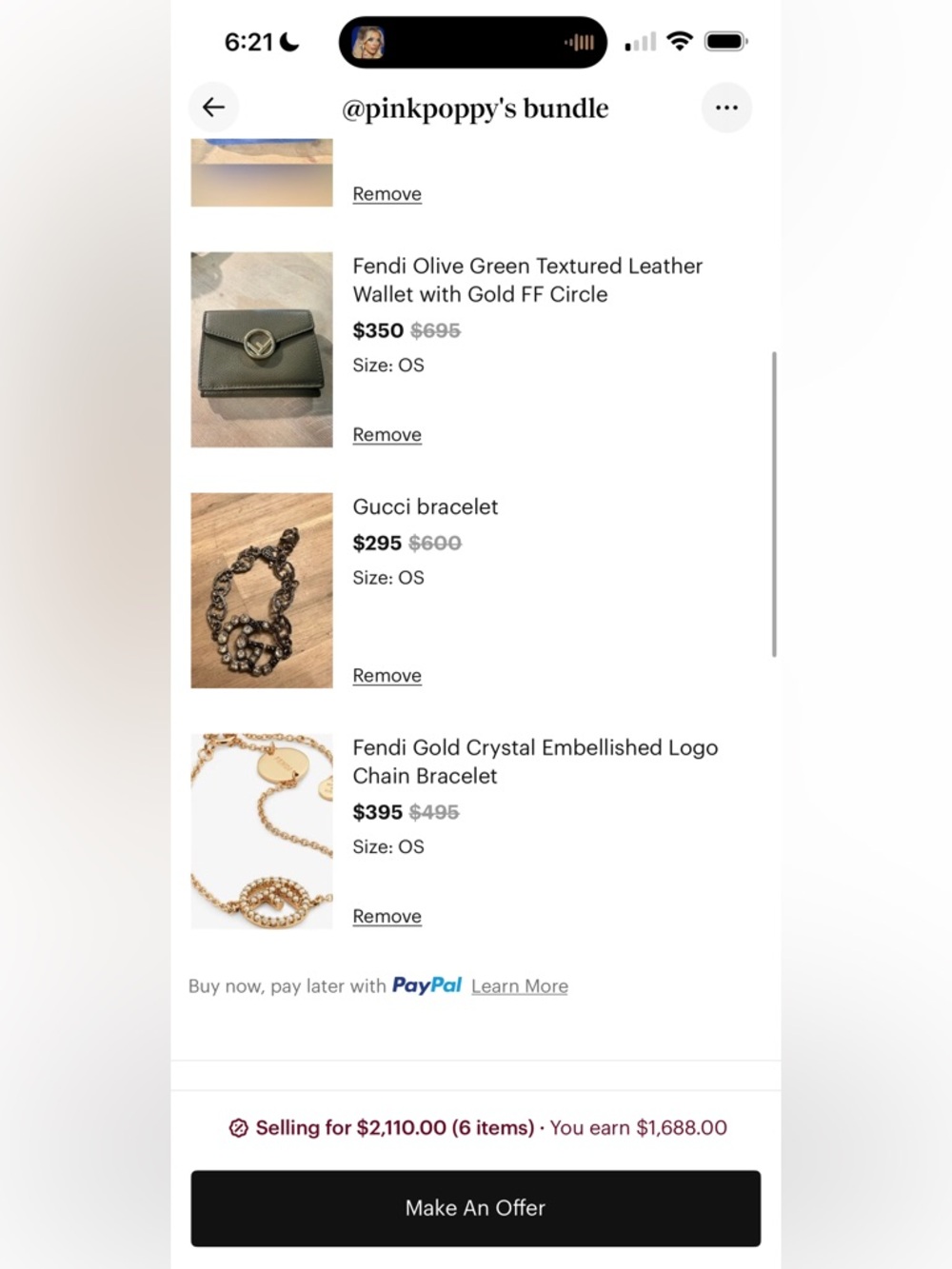 Trade listing